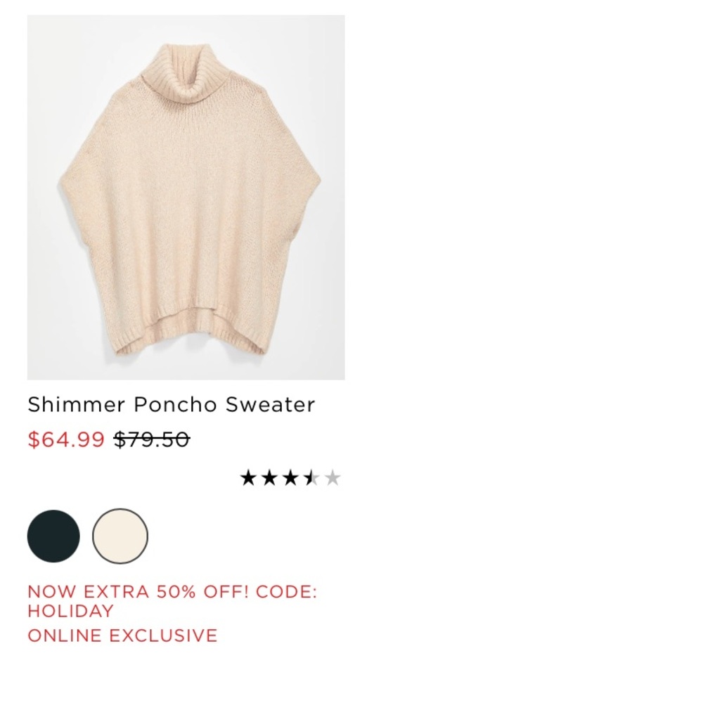 The Loft Sweater Poncho